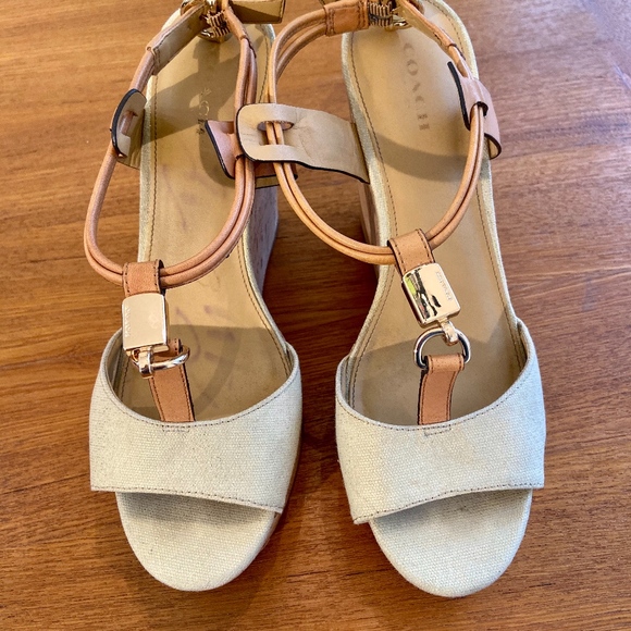 Coach Wedge Shoes 8,5 - Picture 1 of 4
